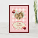 Search for vintage cat valentines day cards Red