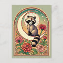 Recherche de raton laveur cartes postales Nature