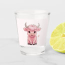 Search for cow shot glasses Pink