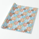 Search for peach flowers wrapping paper Hibiscus