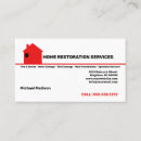 Search for home restoration business cards Contractor