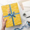 Search for yellow and white wrapping paper For her