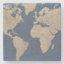 Search for world map coasters Vintage