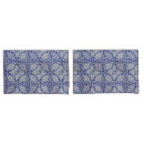 Search for blue floral pillowcases Mediterranean
