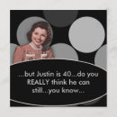 Search for man 40th birthday invitations Retro