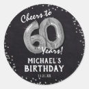 Search for cheers to 60 stickers 60th birthday party