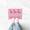 Search for pink flamingo doormats Bird