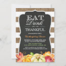 Search for eat drink be thankful invitations Harvest