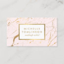 Search for pink marble business cards Salon