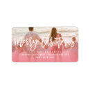 Search for brush script return address labels Modern and minimalist