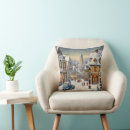 Recherche de paysage urbain coussins Vintage