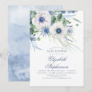 Recherche de bleu sérénité invitations Floral