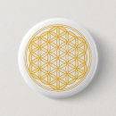 Search for gold flower buttons Flower of life
