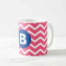 Search for pink chevron mugs Pink and white