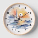 Recherche de saisonnier horloges Aquarelle