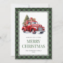 Search for vintage truck christmas cards Green