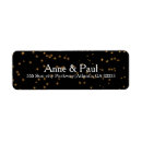 Search for faux gold foil confetti return address labels Modern