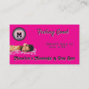 Search for hot pink business cards Massage therapy