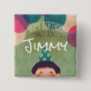 Search for childrens illustrations buttons Birthday party
