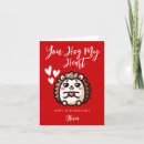 Search for hedgehog valentines day cards Heart