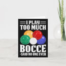 Search for bocce cards invites Bowler