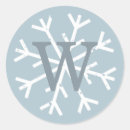 Search for monogram snowflake stickers Initial