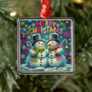 Search for snowman couple ornaments Cute