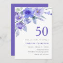 Search for violet birthday invitations Floral