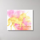 Search for pink unicorn canvas prints Girly