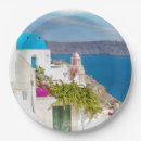 Search for santorini plates Watercolor