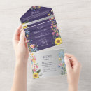 Search for purple rustic wedding invitations Sunflower