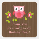 Search for owl birthday party stickers Modern