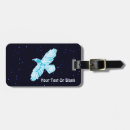 Recherche de oiseau bleu bagages étiquettes Faune