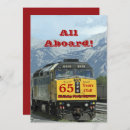 Search for railroad birthday invitations Trains