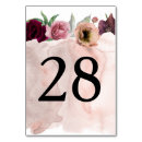 Search for fall marsala floral wedding table cards Burgundy