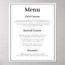 Recherche de poster mariage menus Typographie