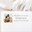 Search for photo wedding return address labels Black and white