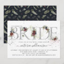 Search for winter floral bridal shower invitations Evergreen