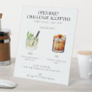 Recherche de signature cocktails Panneau barre ouverte
