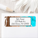 Search for black and tan return address labels Blue