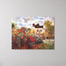 Search for dahlia canvas prints Claude monet
