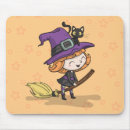 Search for cute witch mousepads Black