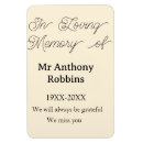 Search for in loving memory magnets Funeral keepsake