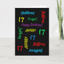 Search for girls 17th birthday cards 17 years