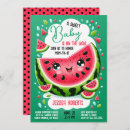 Recherche de watermelon baby shower invitations Rouge