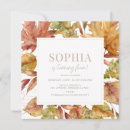 Search for autumn leaves invitations Brown