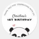 Search for panda thank you stickers Birthday