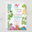 Search for yellow dinosaur invitations Rainbow