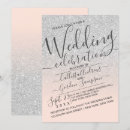 Search for pink ombre wedding invitations Typography