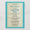 Search for footprint baby shower invitations Blue